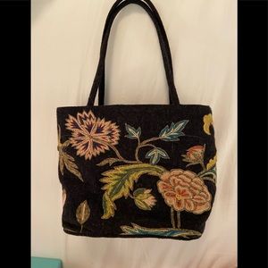 Embroidered Chelsea textiles of London Handbag